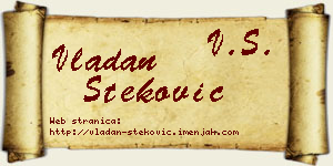Vladan Steković vizit kartica